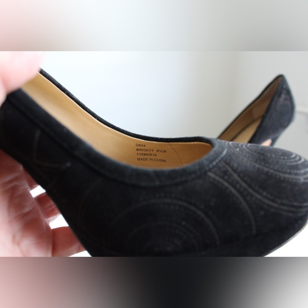 COACH Brigett Pumps Signature C Stylish Black High Heel Women’s Pumps Size 9.5 - Picture 4 of 11
